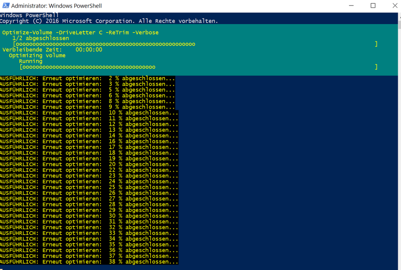 Windows Server 2016 VM Speicher an Proxmox wieder freigeben